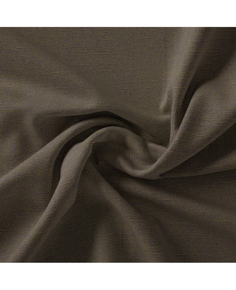 Dark Brown Solid Color Cotton Curtain Fabric -LinensStudio