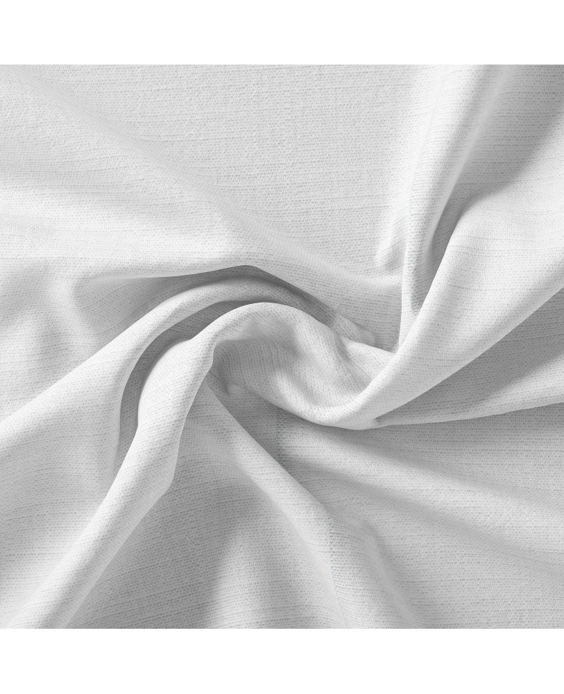 White Solid Color Cotton Curtain( set of 2)  