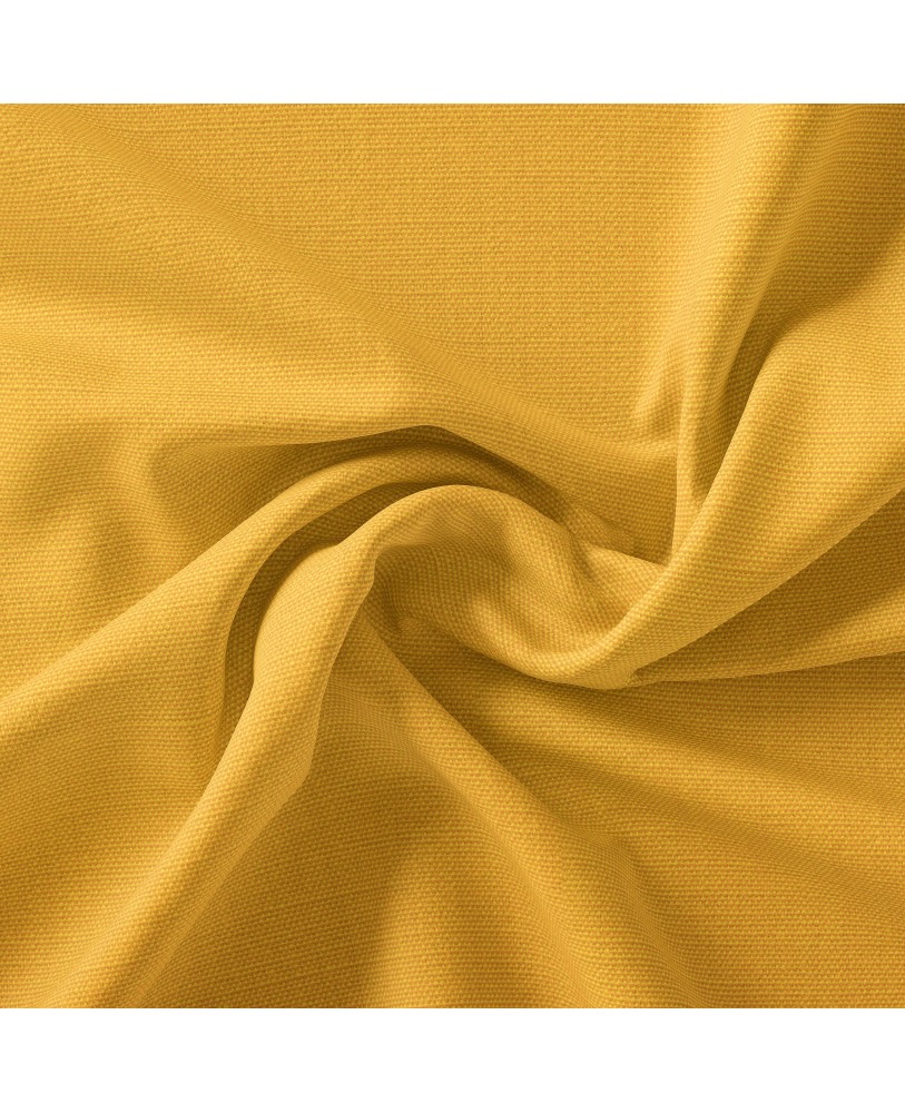Yellow Solid Color Cotton Curtain( set of 2)  