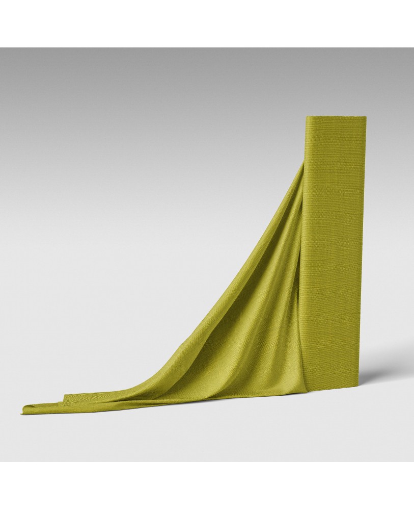 Green Solid Color Cotton Curtain Fabric -LinensStudio