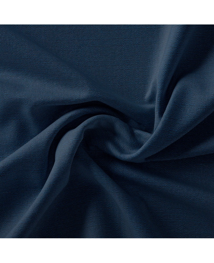 Navy Blue Solid Color Cotton Custom Curtain Fabric 