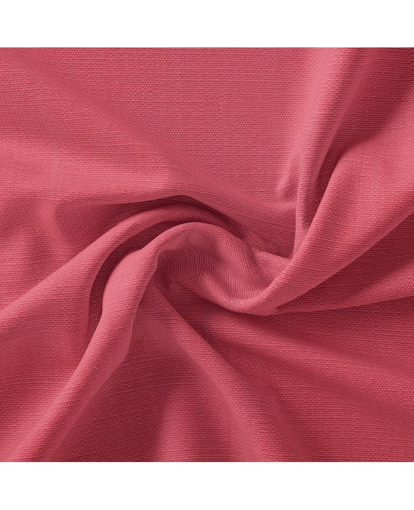 Dark Peach Solid Color Cotton Curtain( set of 2)  