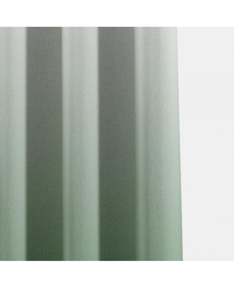 Green and White Ombre Eyelet Curtain